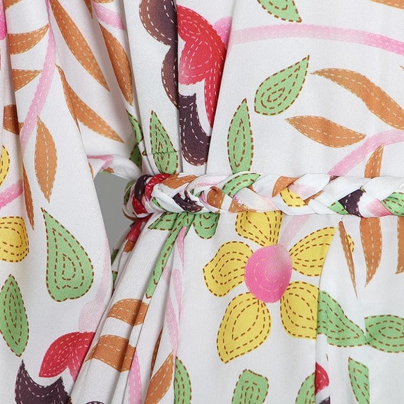 CLEARANCE Garden Party Floral Balloon Sleeve Mini Dress - Picture 5 of 8